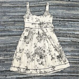 Teeze Me black & white toile A-Line dress with bow detail Size 7